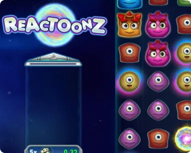 Graphics of Reactoonz Slot