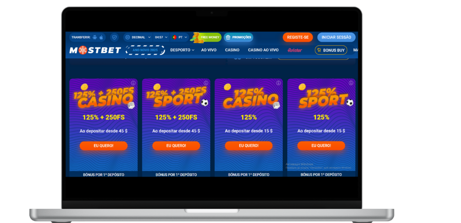 Interfaccia della cassa di Mostbet che mostra la selezione del bonus durante il deposito