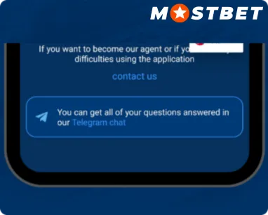 Support from Mostbet Team