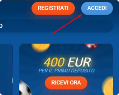 Trova la Sezione Login