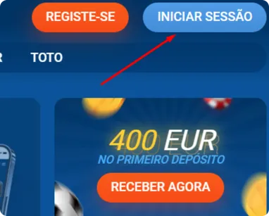 Localizar secção de Login