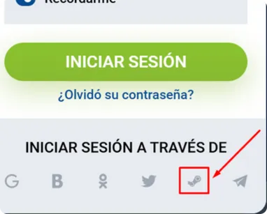 Iniciar sesión través STEAM