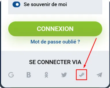 Connexion via STEAM