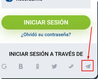 Iniciar sesión través Telegram