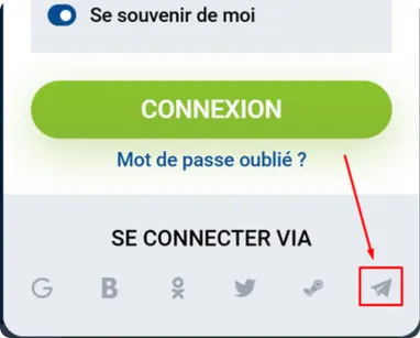 Connexion via Telegram