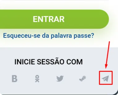 Iniciar sessão através Telegram