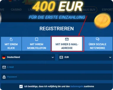 Registrierung per E-Mail