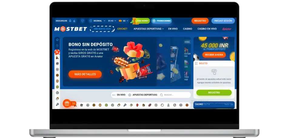 Cómo conseguir el bono sin depósito de Mostbet