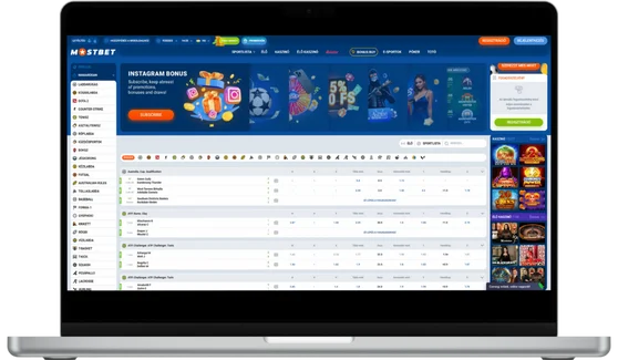 Mostbet kaszinó pénztár felületének képe, a fizetési módszerek kiválasztásával