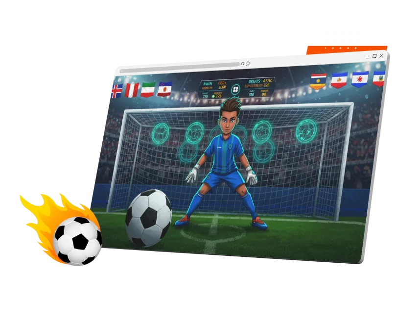 Penalty shoot out slot