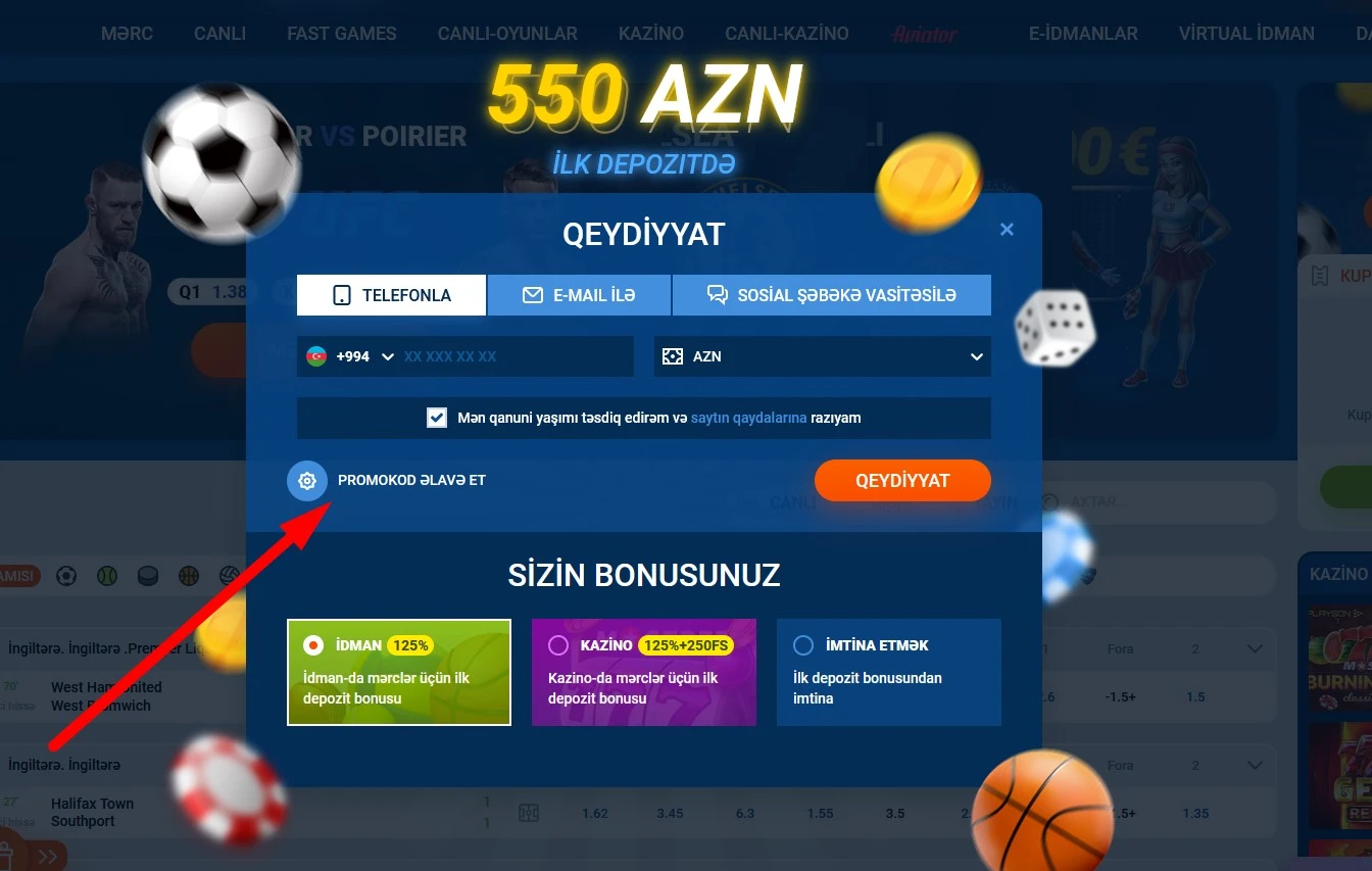 Qeydiyyat MostBet AZ