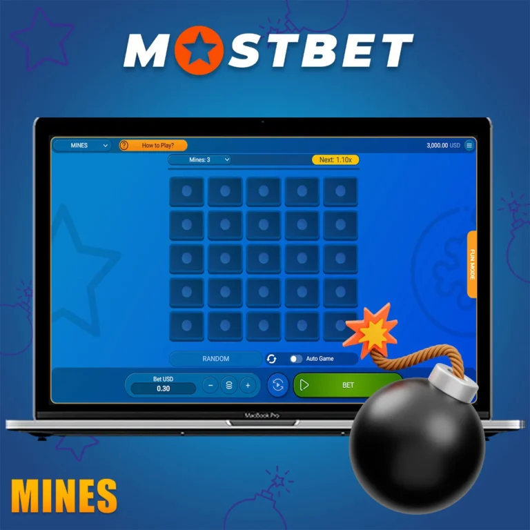 mostbet mines game
