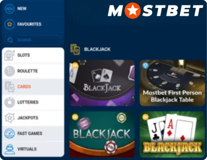 Top Table Games MostBet