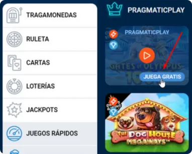 Usa modo de juego