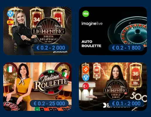 Types of Roulette on Mostbet