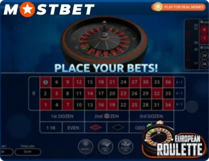 Mostbet European Roulette Bet