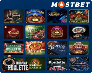 Mostbet European Roulette account