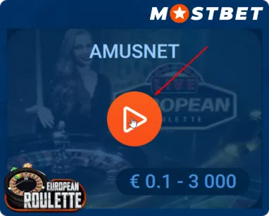 Mostbet European Roulette Live