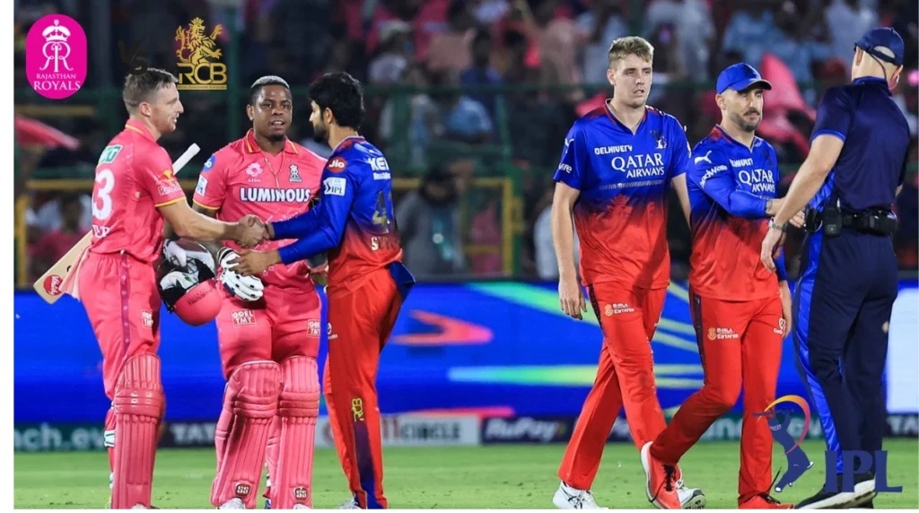 RR and RCB Match Means