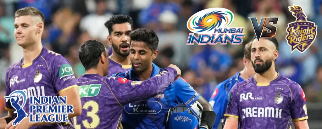 MI KKR cricket Mostbet