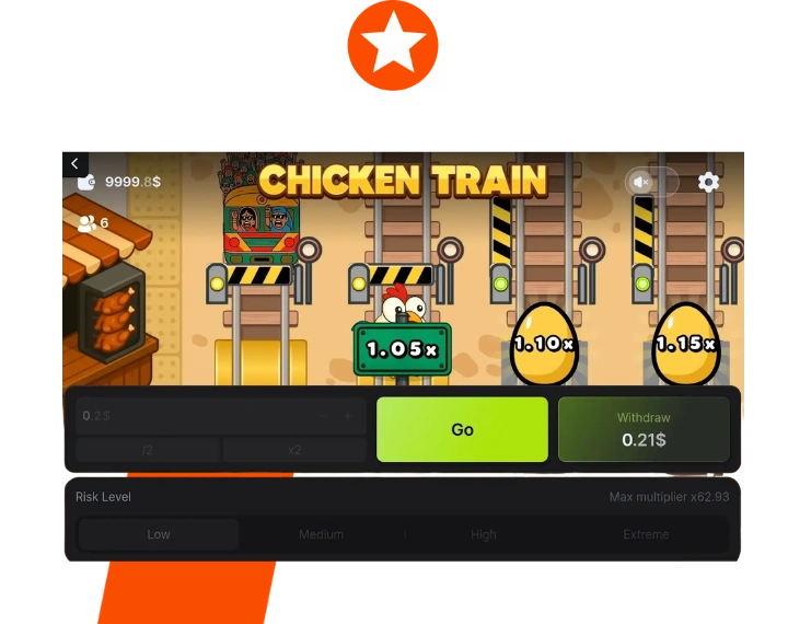 Chicken Train platform