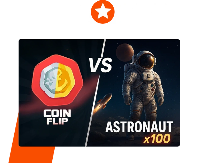 Coin Flip vs Astronaut