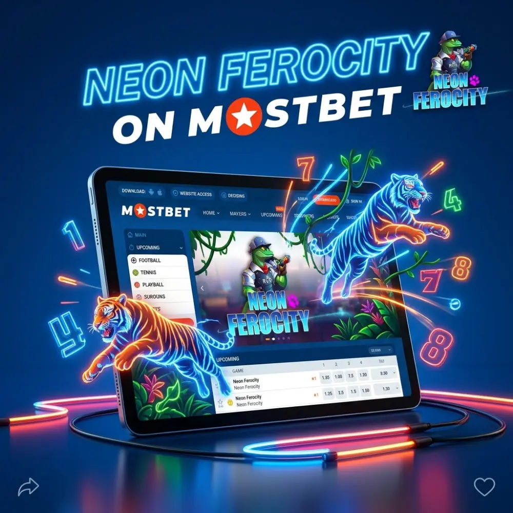 How to Play Neon Ferocity on Mostbet
