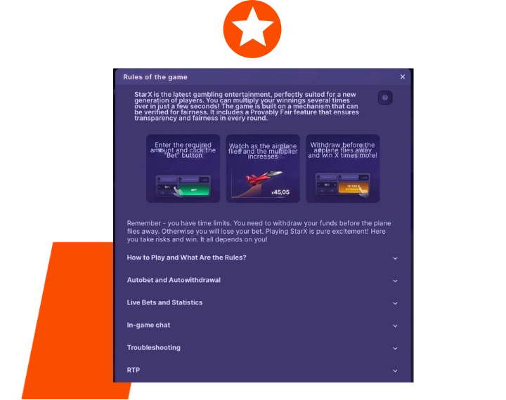 Play StarX on Mostbet