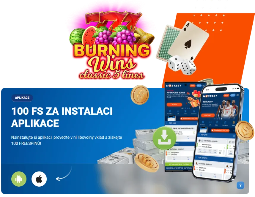 100 freespinů aplikaci instalaci