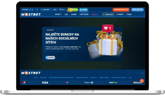 získat bonusy Telegramu Mostbet